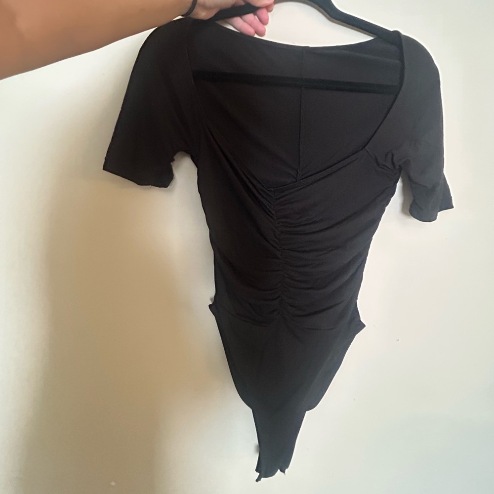 Black Motif Bodysuit. Size small